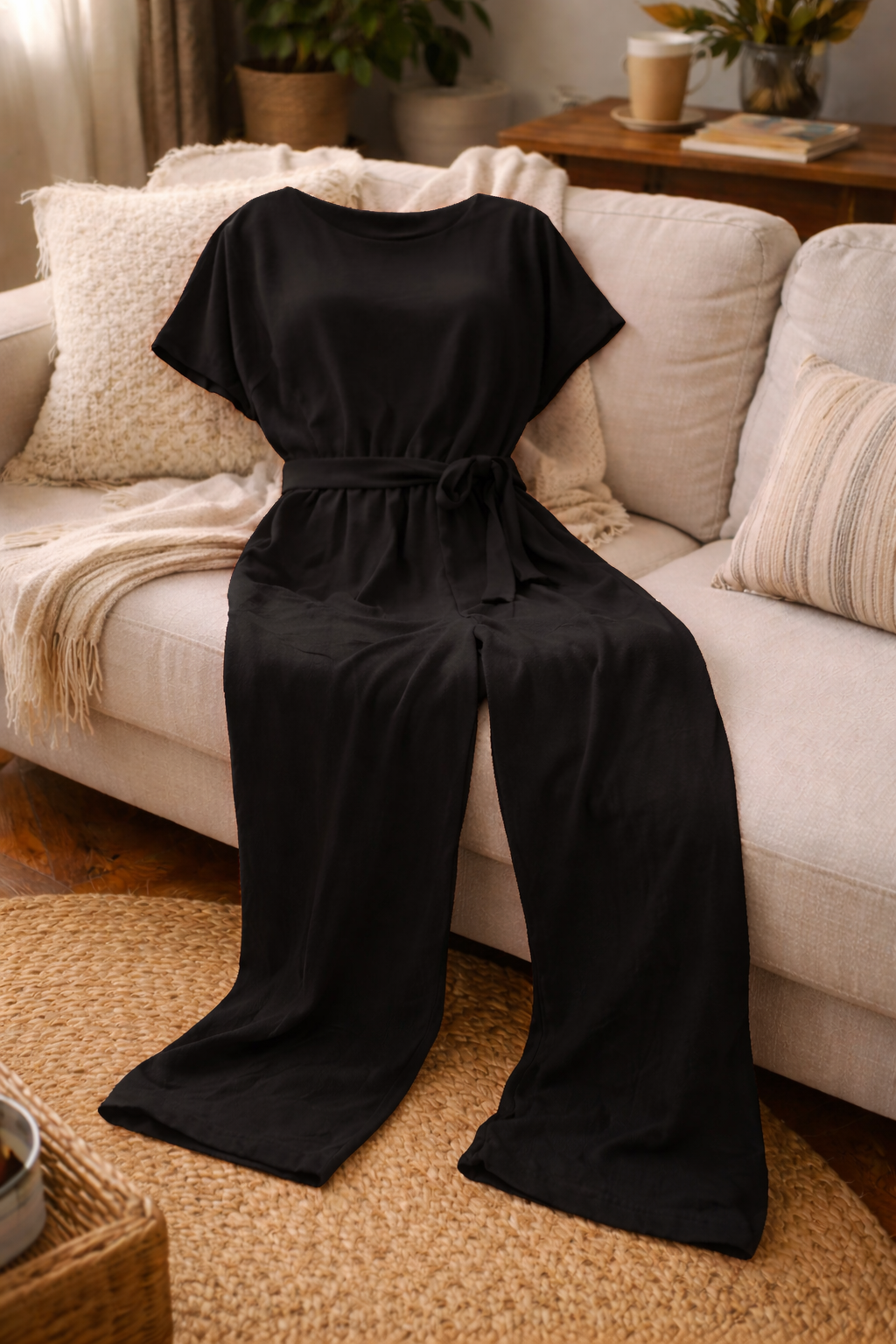 Nokmo | Women's Wide Cut Jumpsuit with Belt