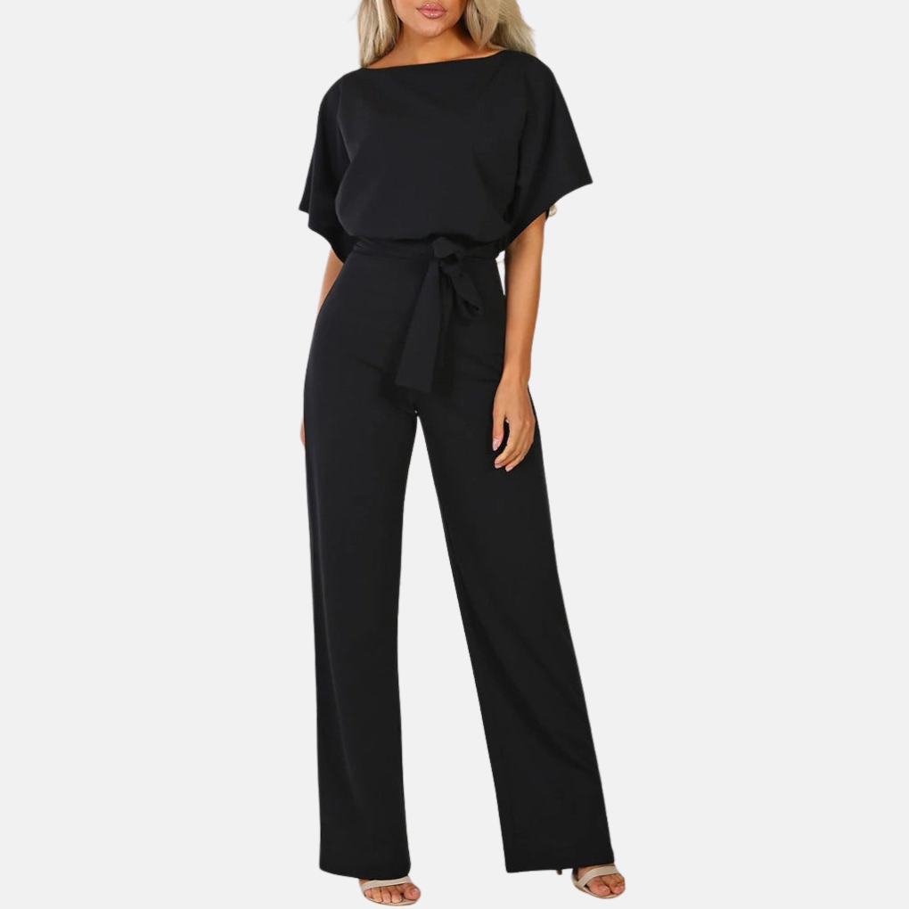 Nokmo | Women's Wide-Leg Belted Jumpsuit