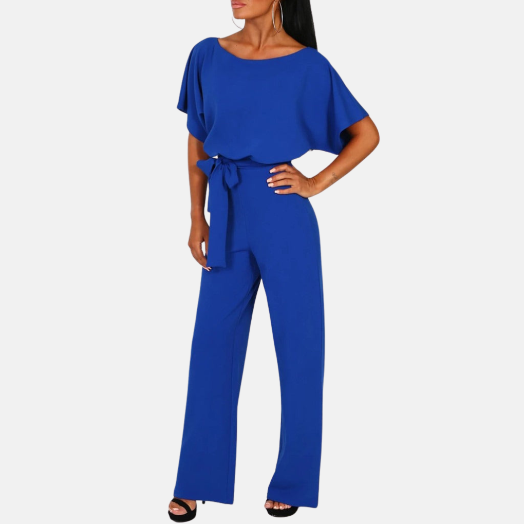 Nokmo | Women's Wide-Leg Belted Jumpsuit