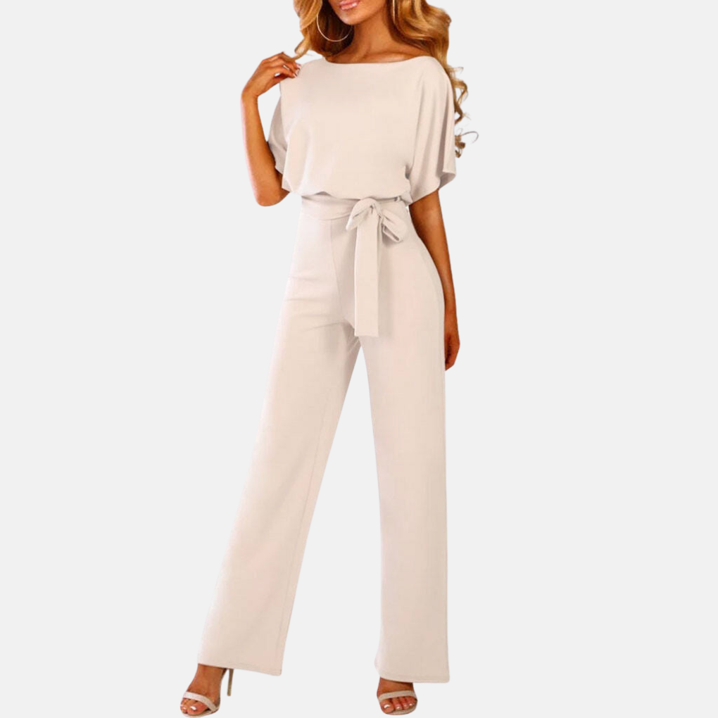 Nokmo | Women's Wide-Leg Belted Jumpsuit