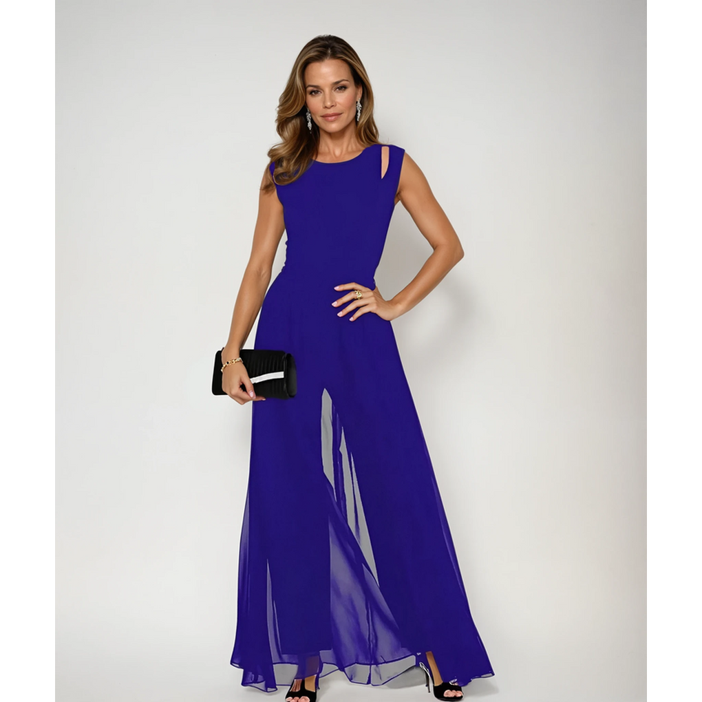 Nokmo | Women's Wide Leg Jumpsuit with Overlay