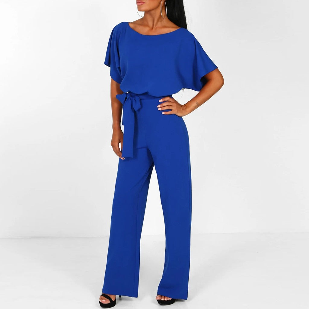 Nokmo | Women's Wide-Leg Jumpsuit with Tie Waist