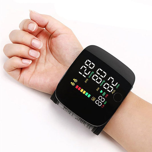 Nokmo | Wrist Blood Pressure Monitor – Electronic Portable Sphygmomanometer with Voice Alerts