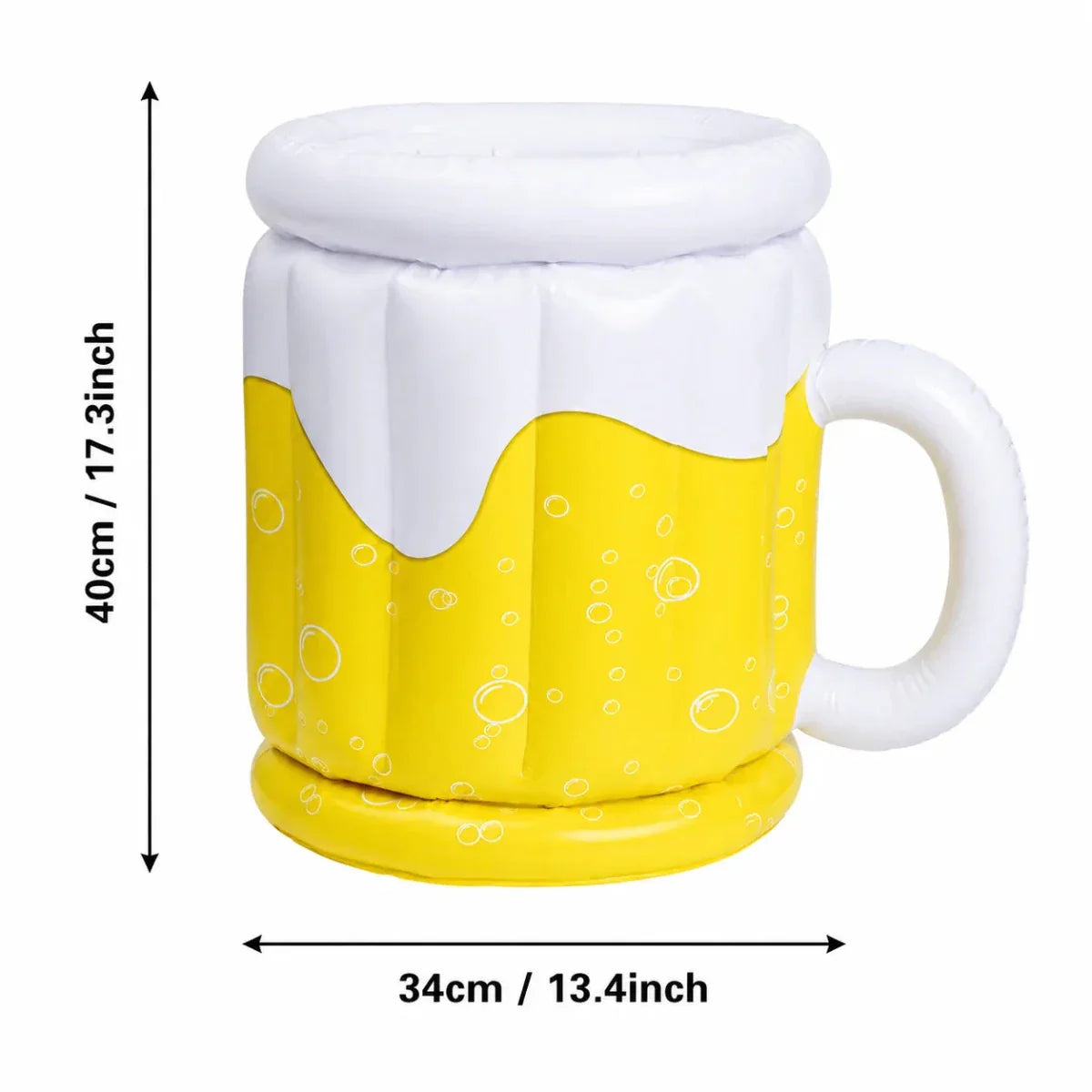PARTYCHILL – Inflatable Beer Mug Ice Bucket for Chilled Drinks at Any Party