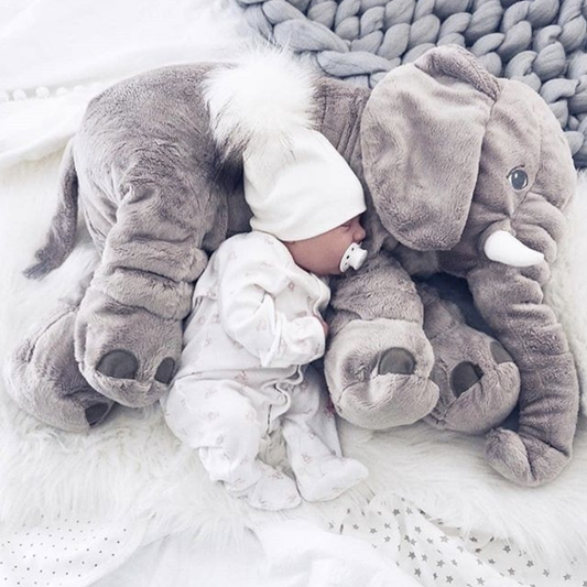 Plush Elephant | Large Cushion and Stuffed Elephant for Babies and Children
