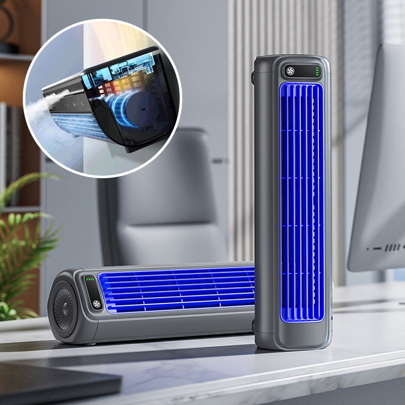 Portable Air Cooler | Wall-Mountable, Quick Cooling & Long-Lasting Battery for Home and Office Use | Nokmo