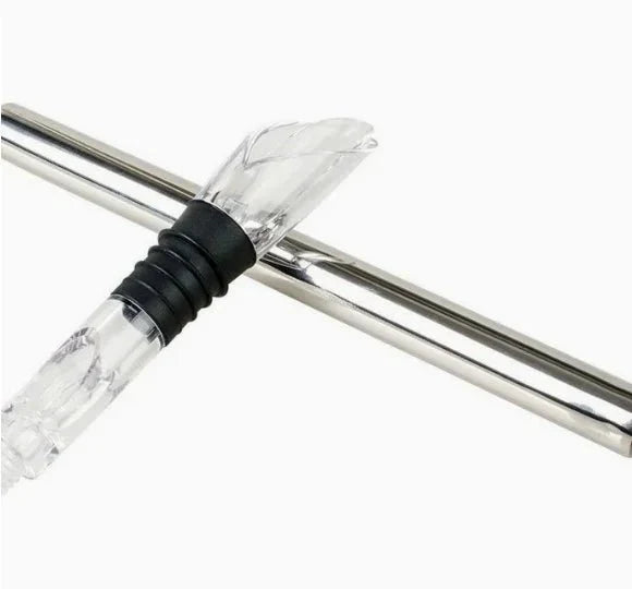 PUREVINO – Stainless Steel Cooling Rod with Aeration for Perfect Wine Enjoyment