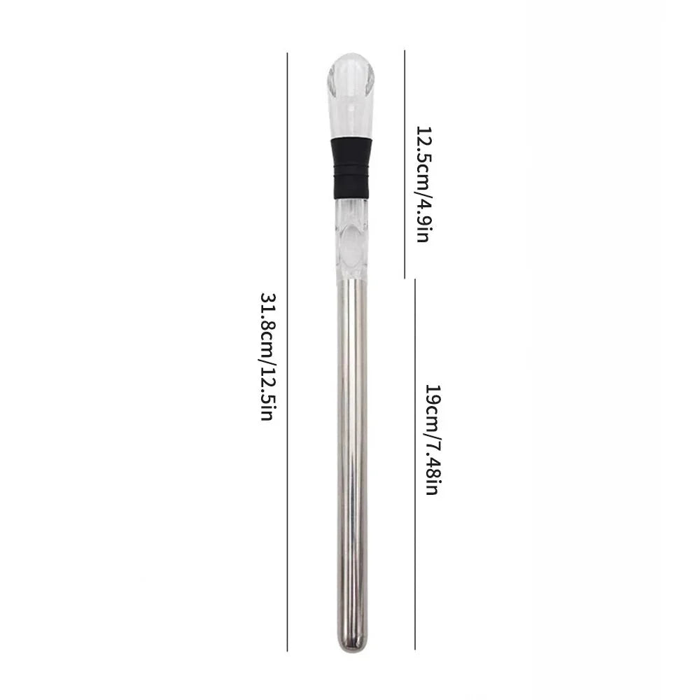 PUREVINO – Stainless Steel Cooling Rod with Aeration for Perfect Wine Enjoyment