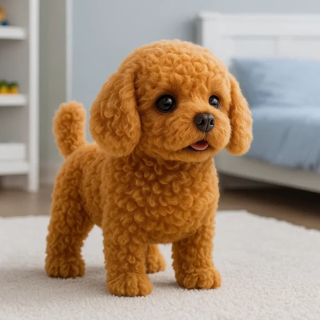 Realistic Interactive Plush Dog | Soft and Animated Toy for Children and Adults