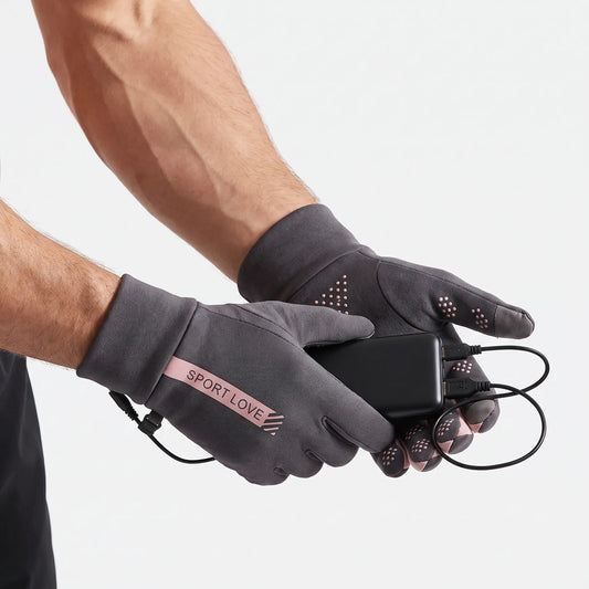 Genopladelige opvarmede vinterhandsker