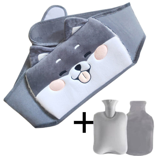 Refillable Plush Hot Water Bottle Belt