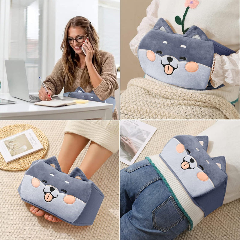 Refillable Plush Hot Water Bottle Belt