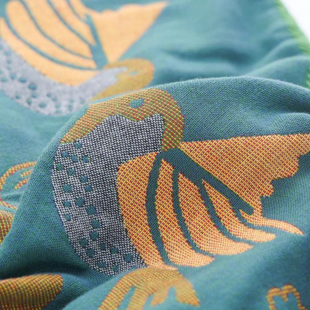 Scandinavian Bird Cotton Gauze Pillowcases (2pcs)