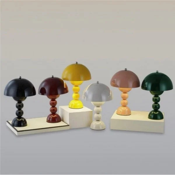Scandinavian LED Rechargeable Colorful Table Lamp for Living Room and Bedroom