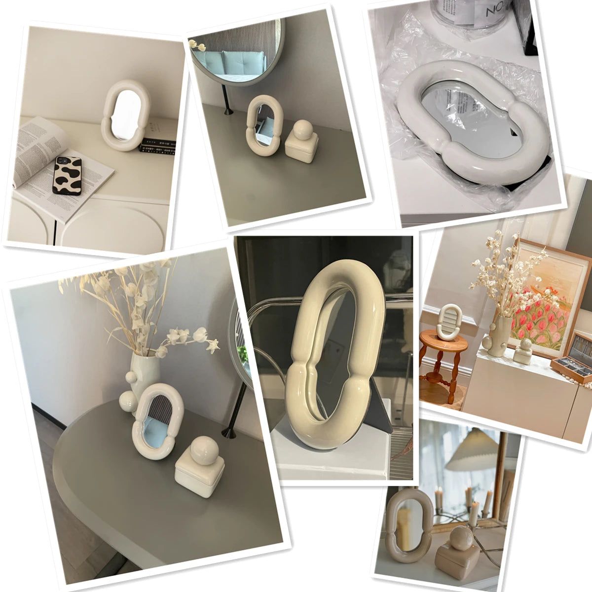 SerenaShape – Elegant ovalt spejl med skulpturel form