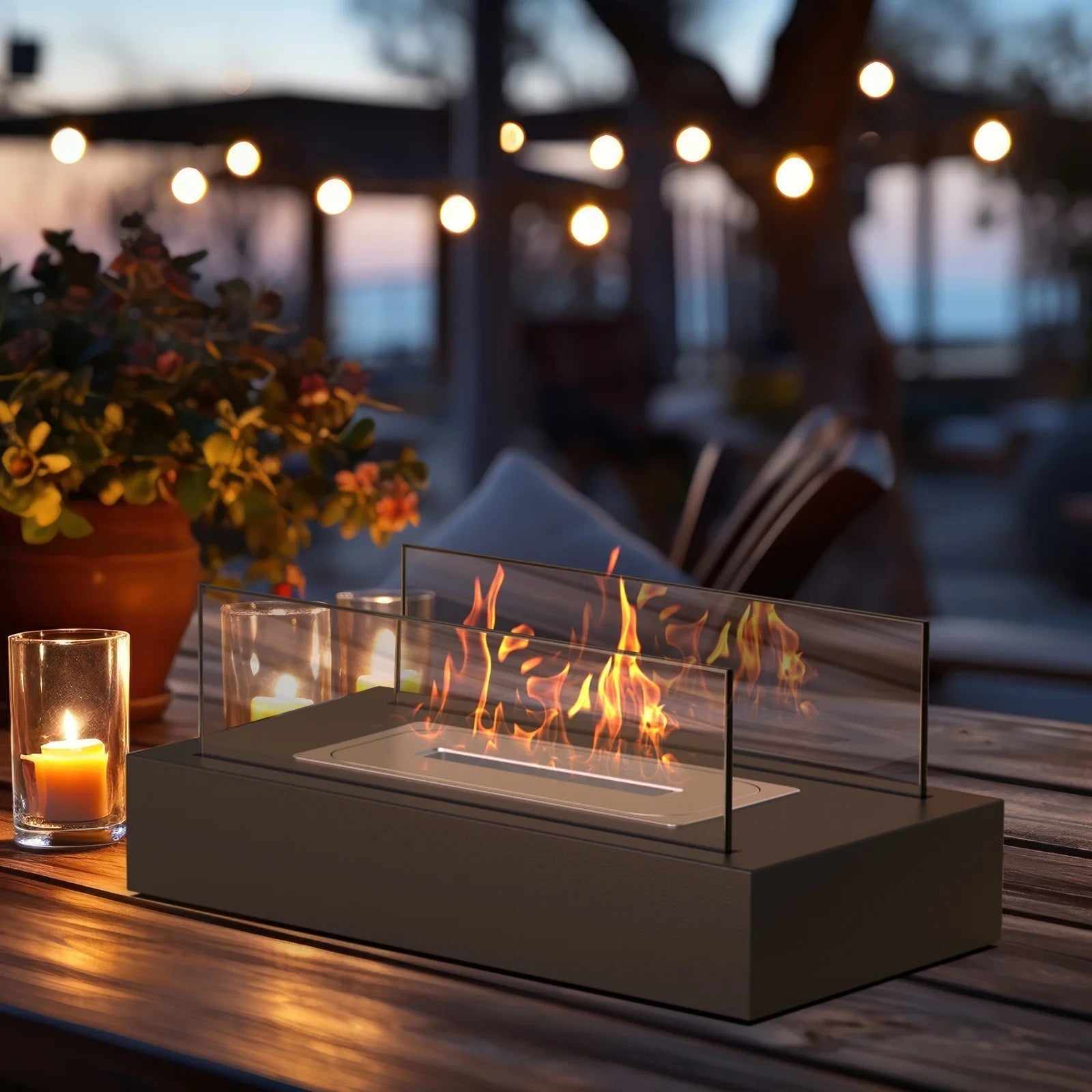 Serenity Flame Luxury Fire Pit – Create Magical Evenings with Fire and Style