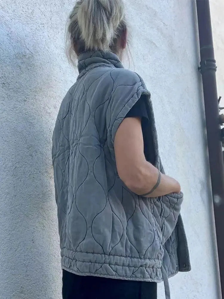 Bavlněná vesta bez rukávů