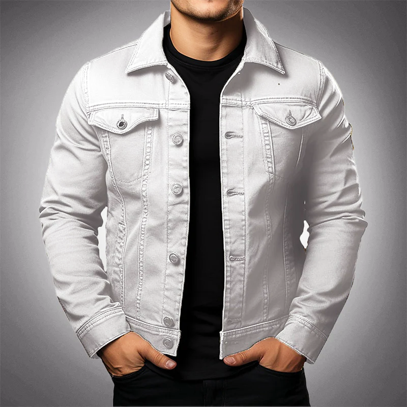 Slim-fit denim jacket for men - Autumn Edition