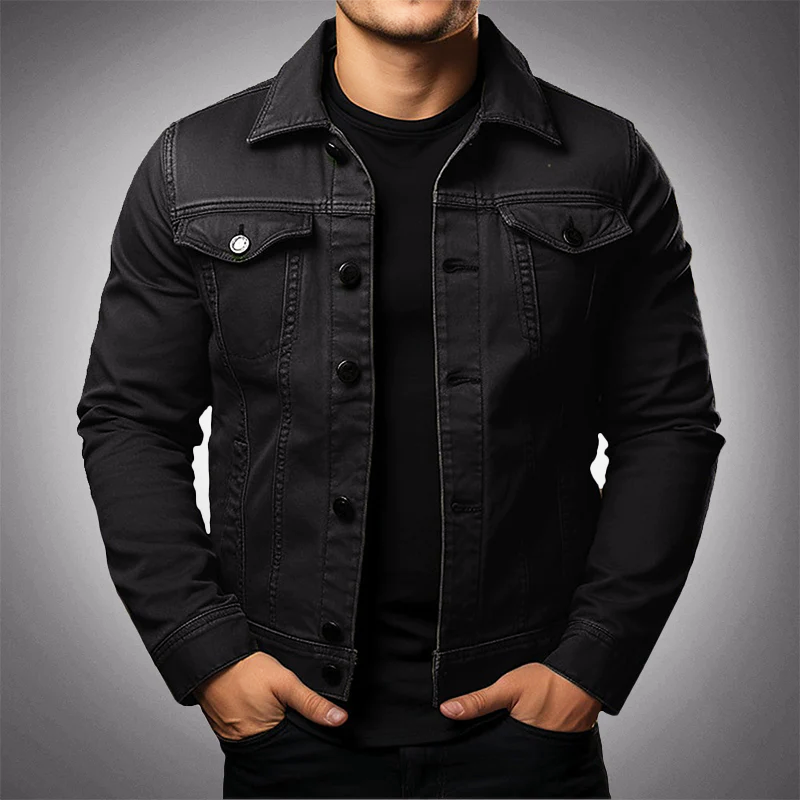 Slim-fit denim jacket for men - Autumn Edition