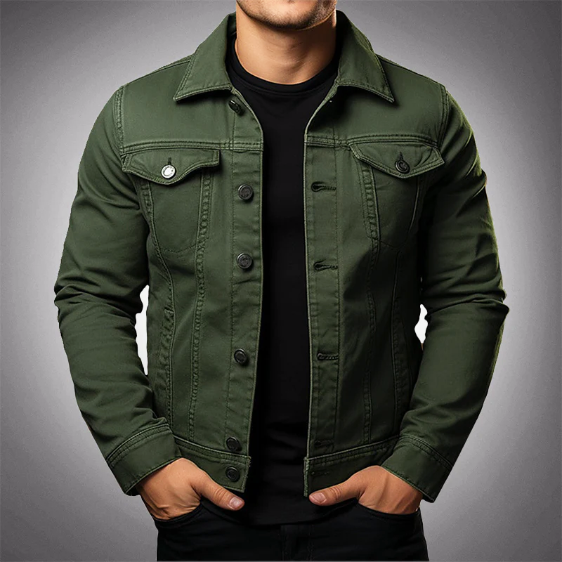 Slim-fit denim jacket for men - Autumn Edition