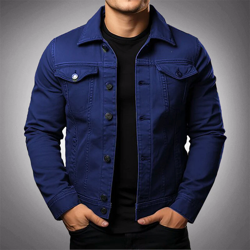 Slim-fit denim jacket for men - Autumn Edition