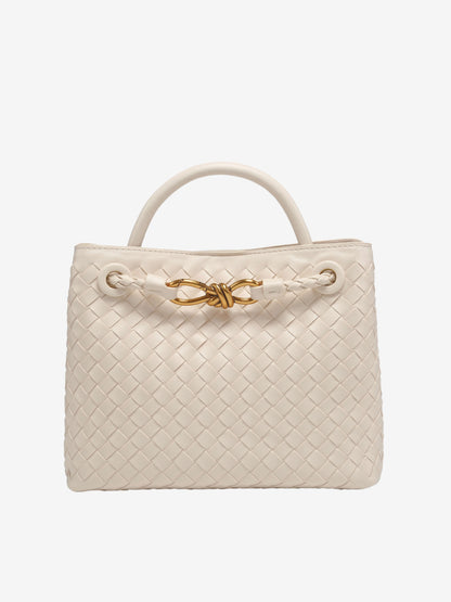 Small Woven Handbag – Compact and Elegant Braided Bag