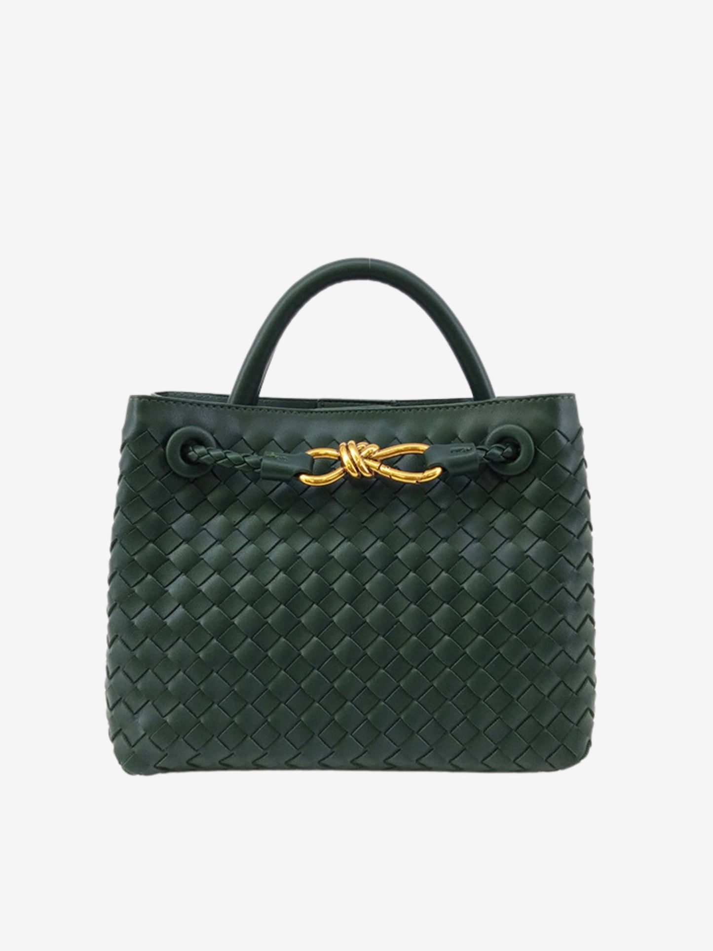 Small Woven Handbag – Compact and Elegant Braided Bag