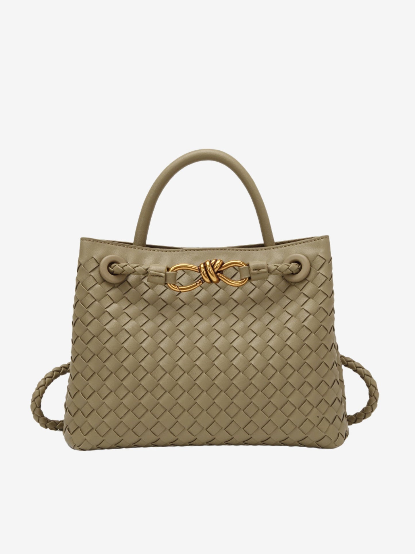 Small Woven Handbag – Compact and Elegant Braided Bag