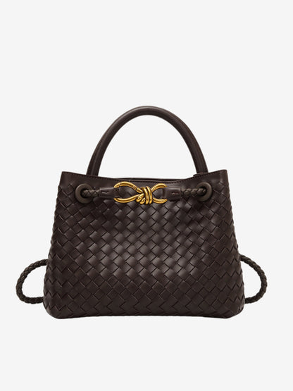 Small Woven Handbag – Compact and Elegant Braided Bag