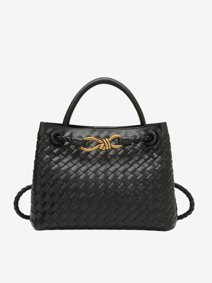 Small Woven Handbag – Compact and Elegant Braided Bag