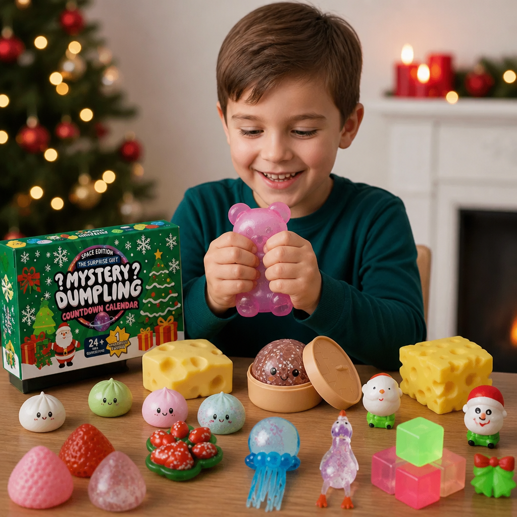 Měkký vánoční adventní kalendář pro děti - 24 dní plných překvapení