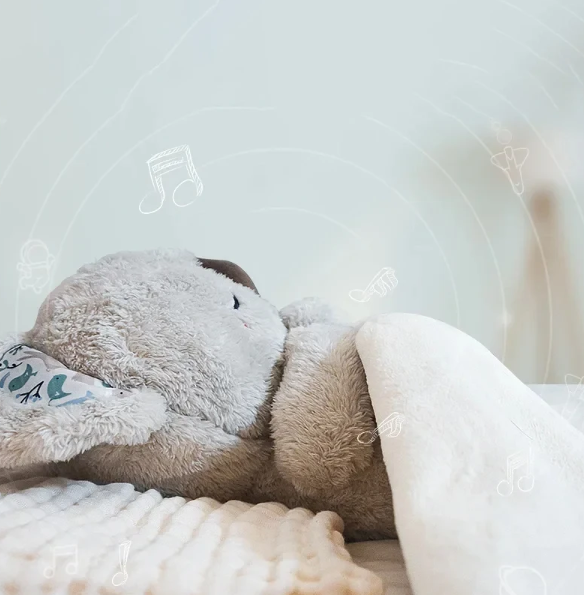 Soothing Koala Breathing Toy | Rhythmic Breathing Simulator | Haptic Touch Therapy Sound Ultrasonic | Integrated LED Night Light | Weighted Plush Companion