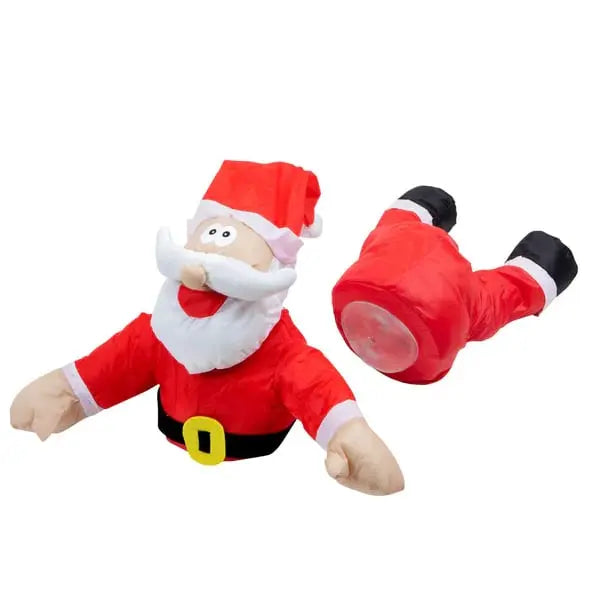 Vianočná figúrka Santa Clausa do okna s pohybom aktivovaným zvukom