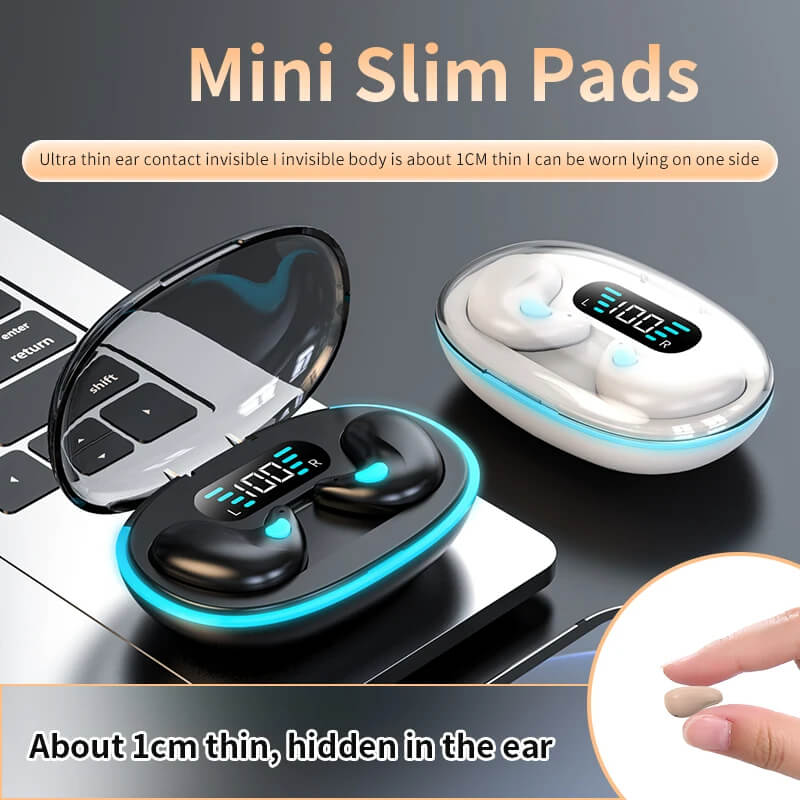 SoundBeats - Minimal Ultra Thin Wireless HiFi Earbuds for Sleep & Comfort