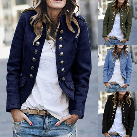Spada - Women's Blazer with Stand-Up Collar