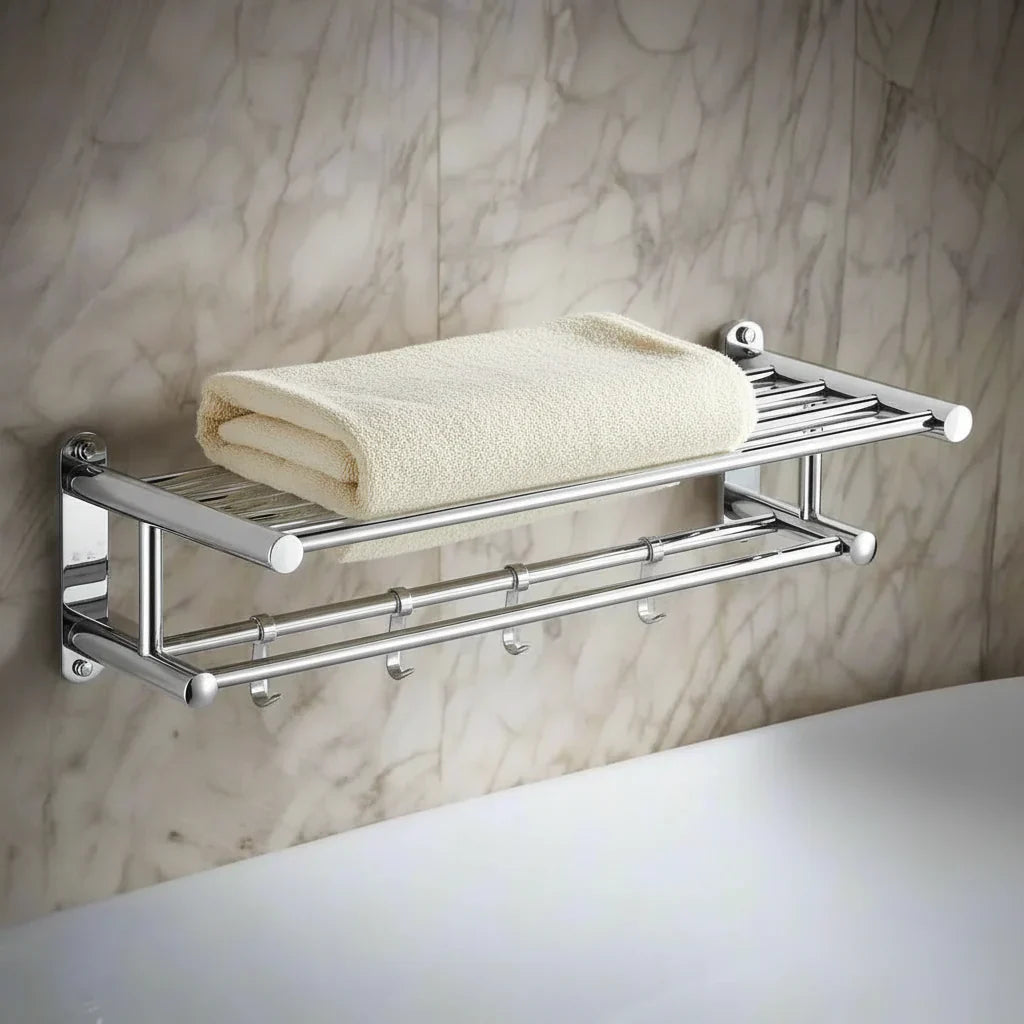 STEELRACK – Stainless Steel Towel Holder Space-Saving & Stylish