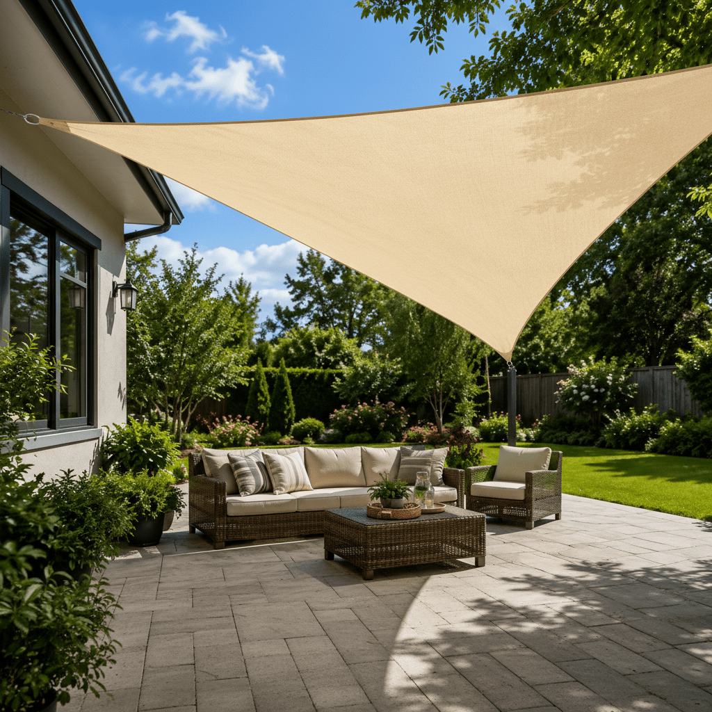SUNNEST – Triangular Sun Sail for Garden and Yard