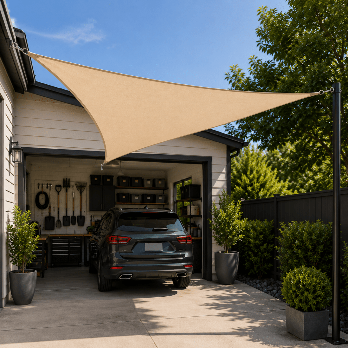 SUNNEST – Triangular Sun Sail for Garden and Yard
