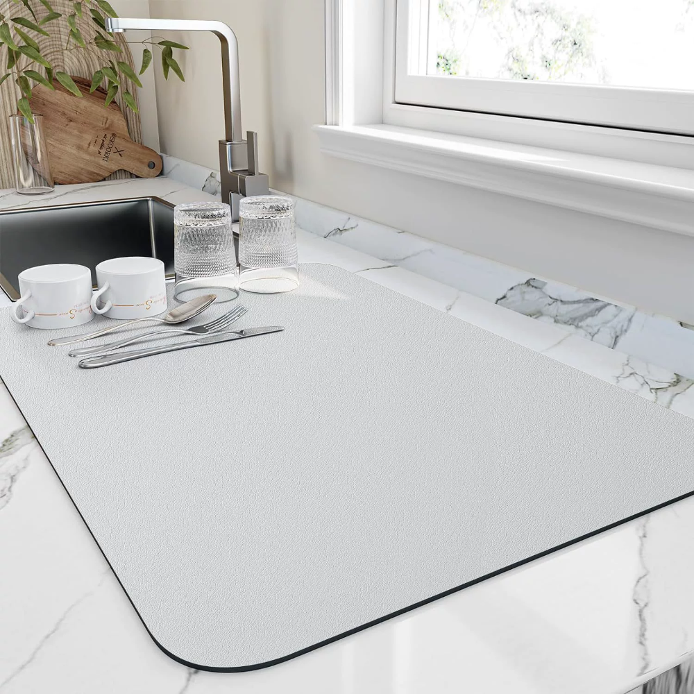 Superabsorberende kaffebarmåtte af diatomit