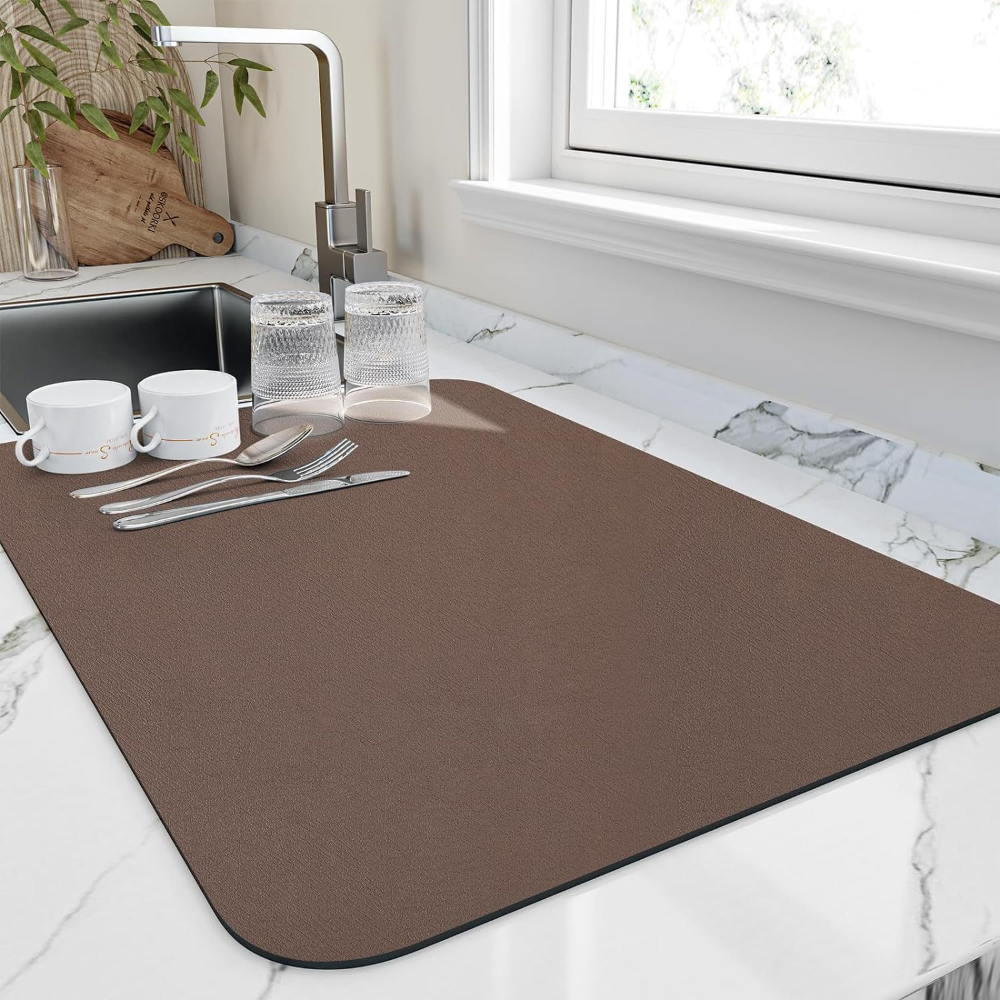 Superabsorberende kaffebarmåtte af diatomit