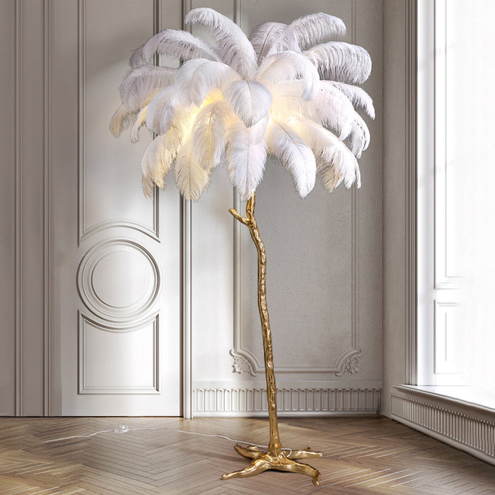 Tall Feather Lamp That Brings Luxury to Any Interior!