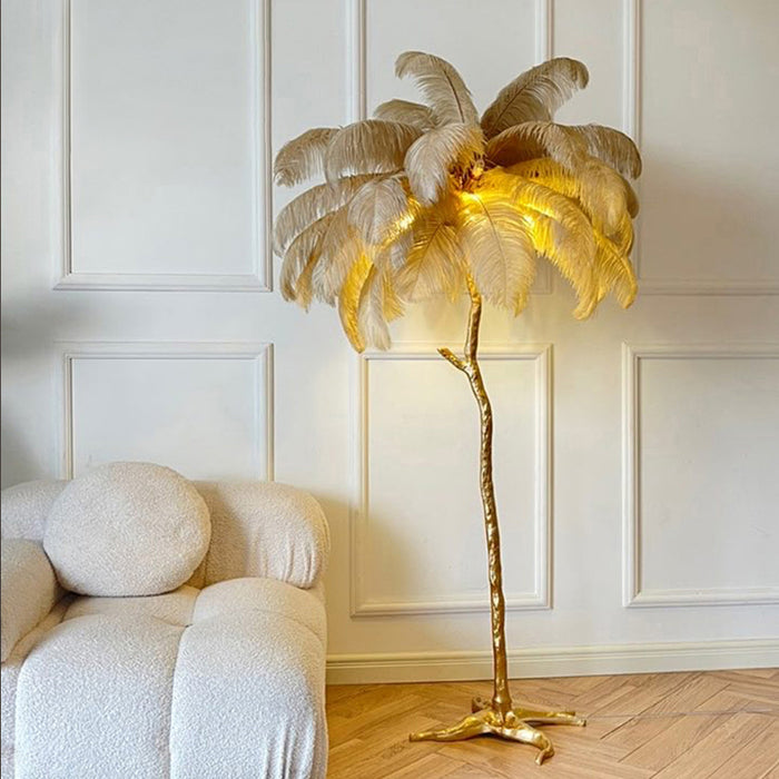 Tall Feather Lamp That Brings Luxury to Any Interior!