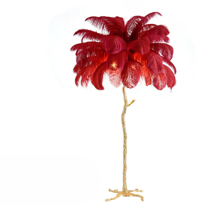 Tall Feather Lamp That Brings Luxury to Any Interior!