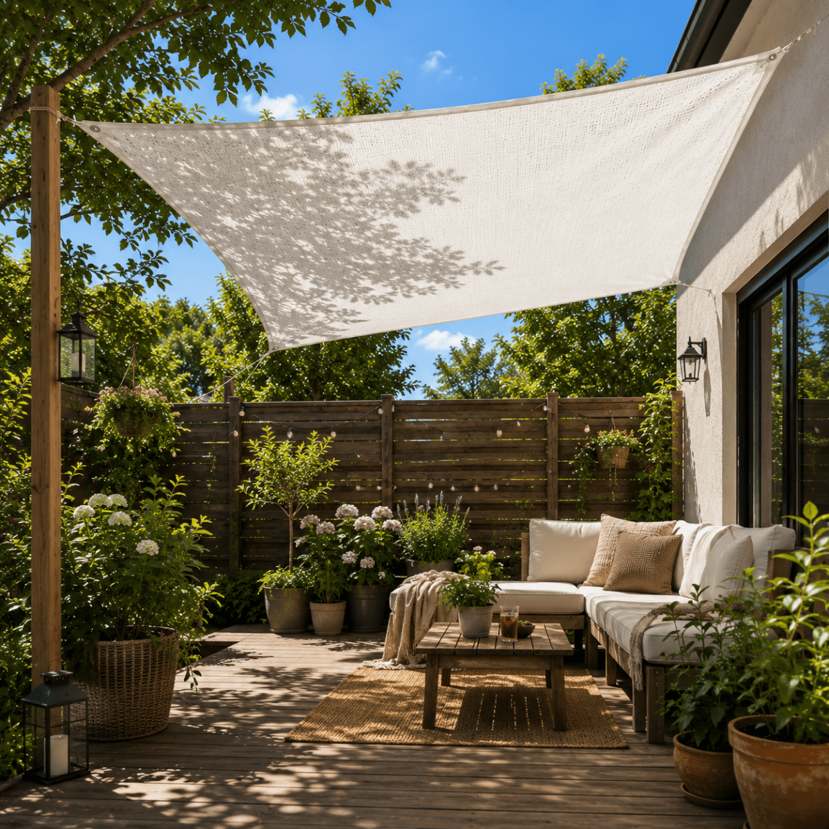 TERRACOVER – Shading net for terrace, balcony, and yard
