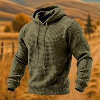 Hættetrøje med tekstureret pullover-design