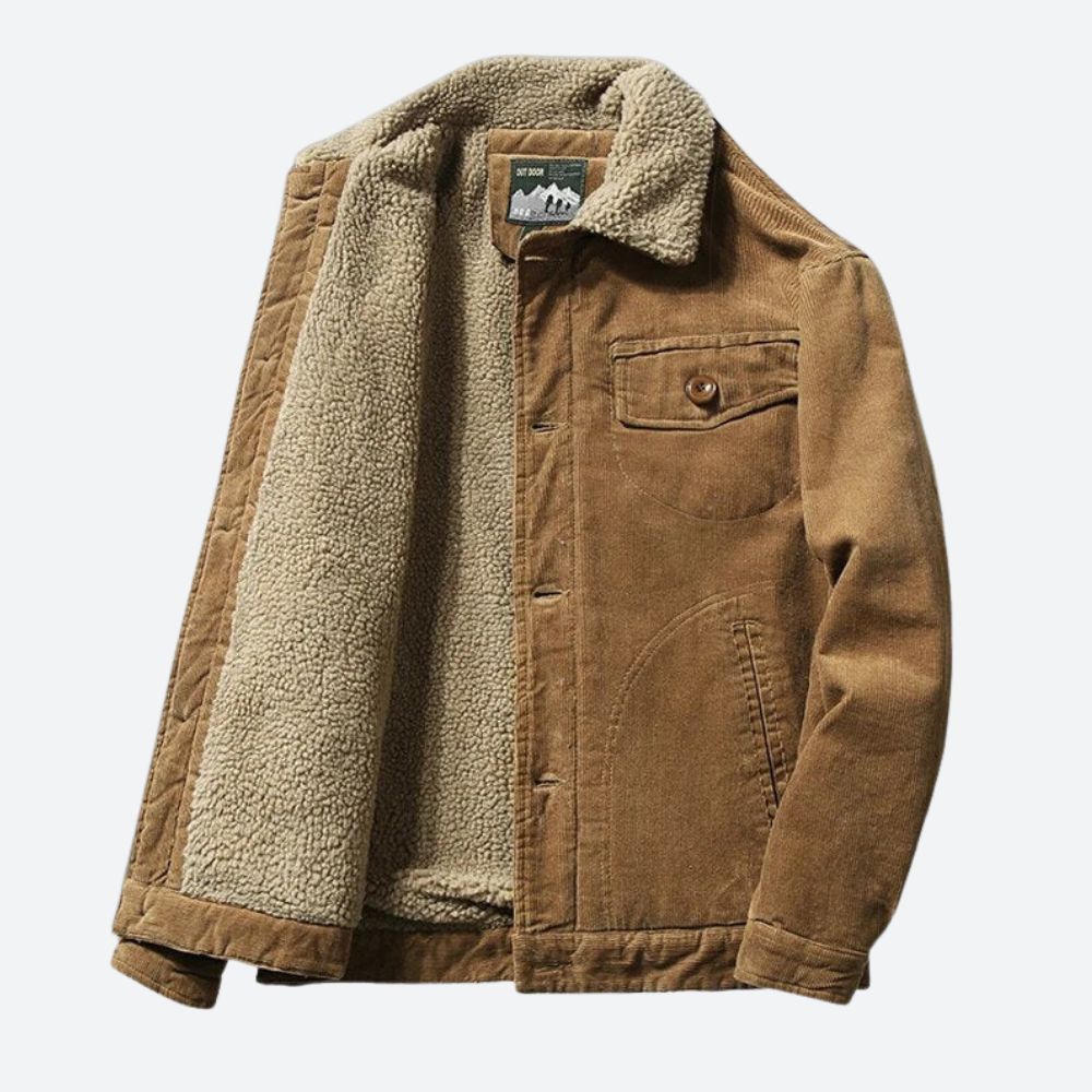 Timeless Corduroy Jacket in a Modern Design for Men