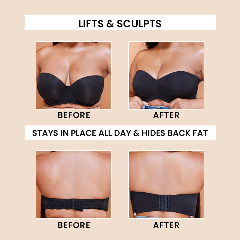 Total Support Strapless Bra - Super Comfort and Lift