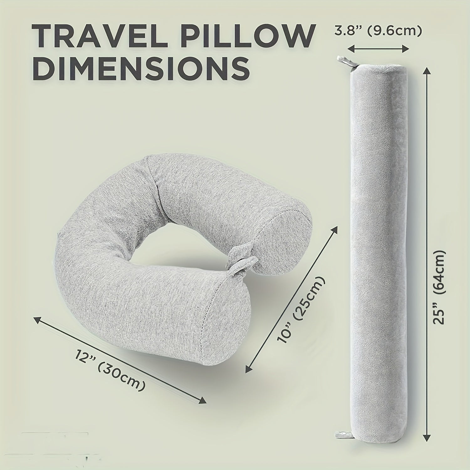 TravelEase Adjustable Travel Pillow – Support and Comfort