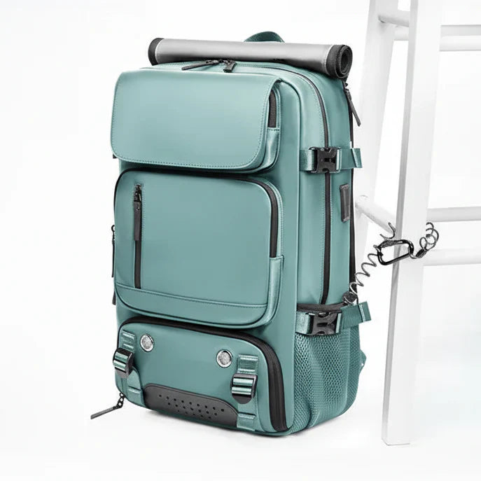 TRAVELMAX Pack - Large waterproof travel backpack with USB port