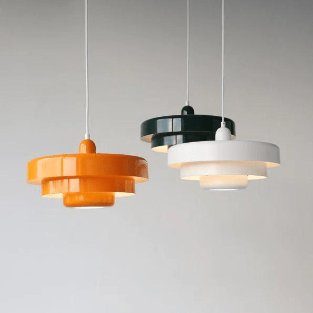 TRILORA – Elegant three-level pendant light in macaron colors